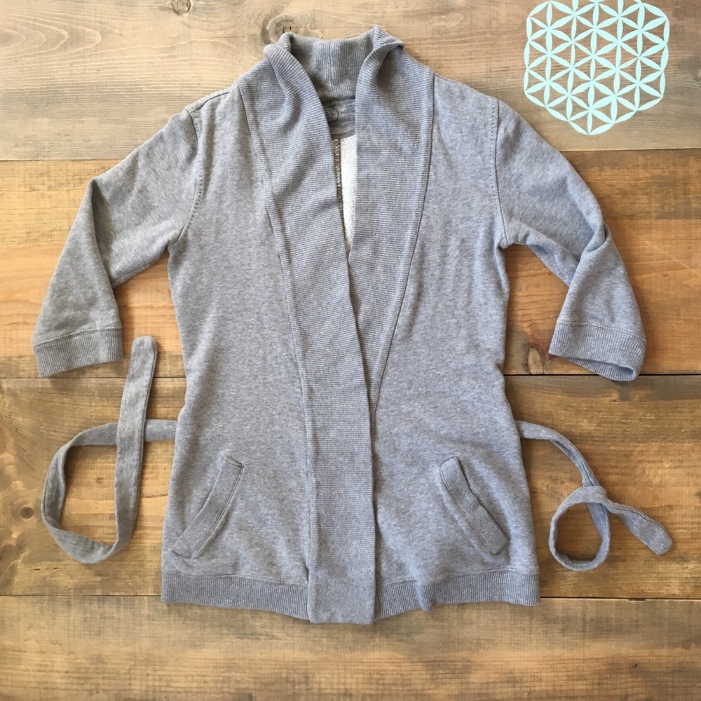 Gap Gray Front Tie Sweater. Size S